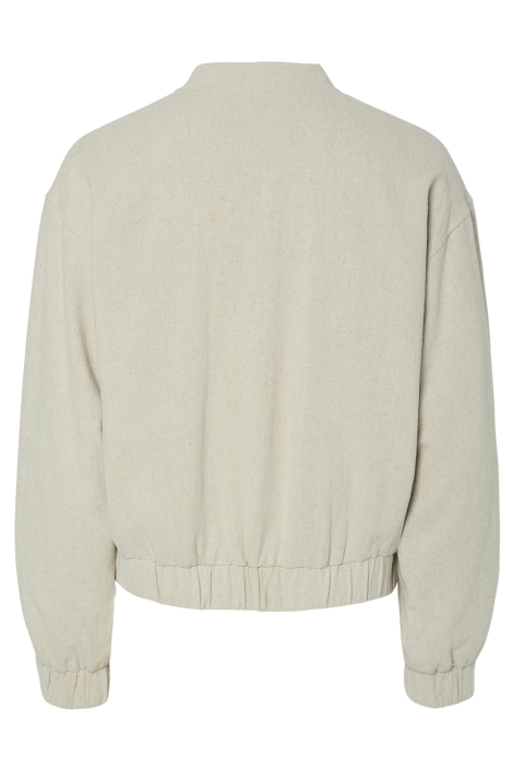 Pieces pctolly linen bomber jacket